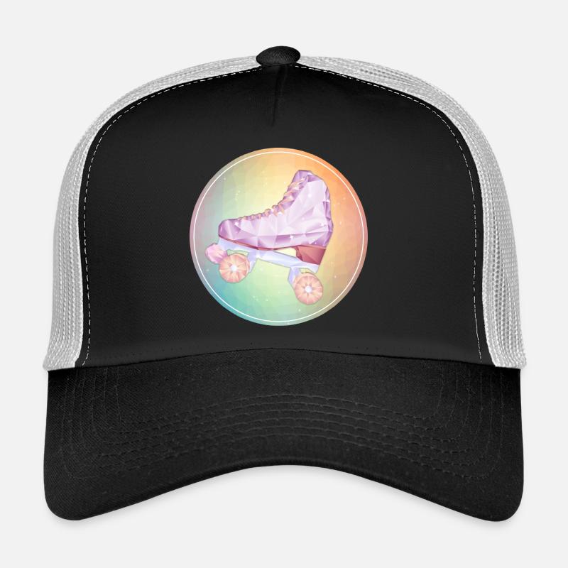 patin roller disco - Casquette trucker  - noir/gris pierre