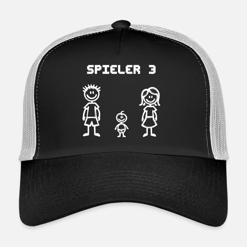 Babyglück Schwanger Statement Eltern Mama Papa - Trucker Cap - Schwarz/Steingrau