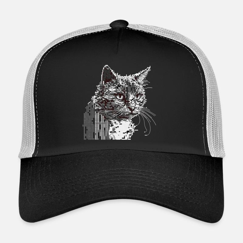 Chat ASCII Casquette trucker 