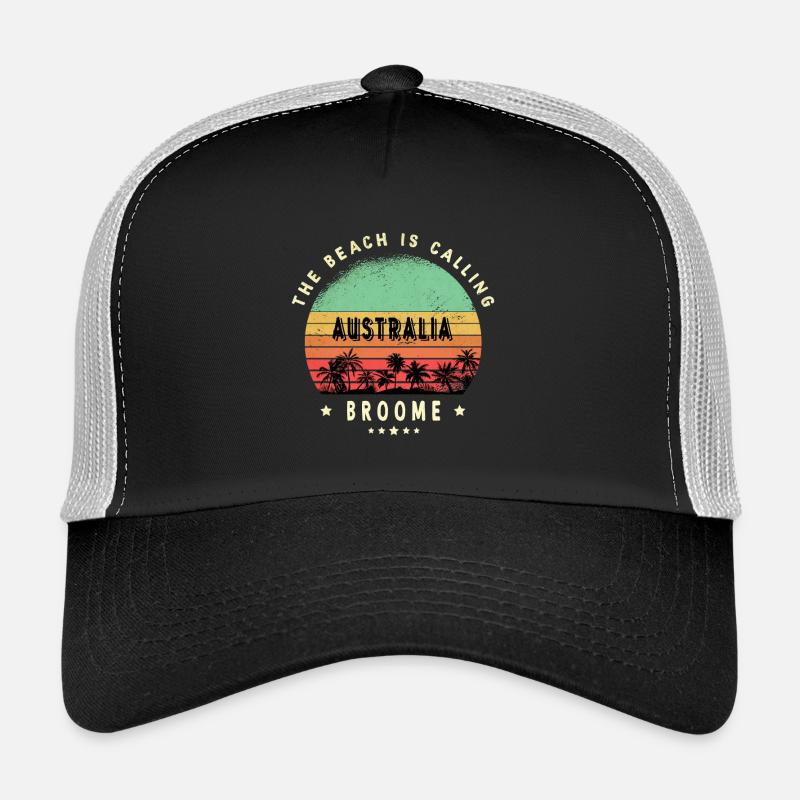 Broome Australia vintage beach design Trucker Cap