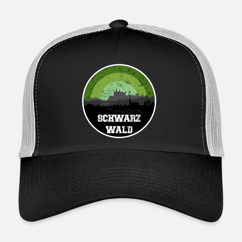 Schwarzwald Skyline - Trucker Cap - Schwarz/Steingrau