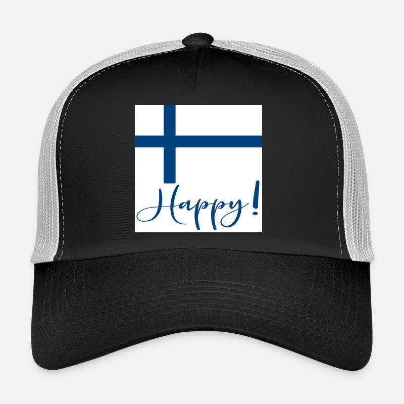DRAPEAU FINLANDAIS - SIGNE HEUREUX Casquette trucker 
