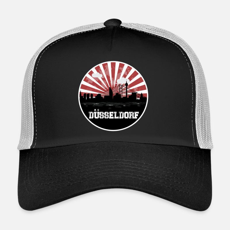 Match à domicile de Düsseldorf Skyline Casquette trucker 