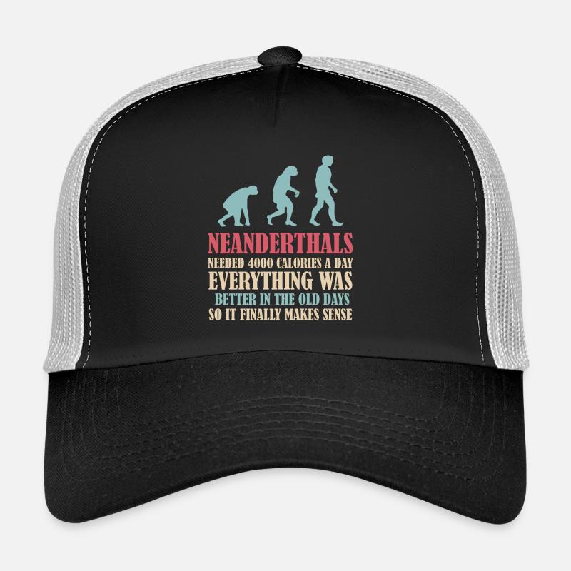 Neanderthal prehistoric primate anthropologist Trucker Cap