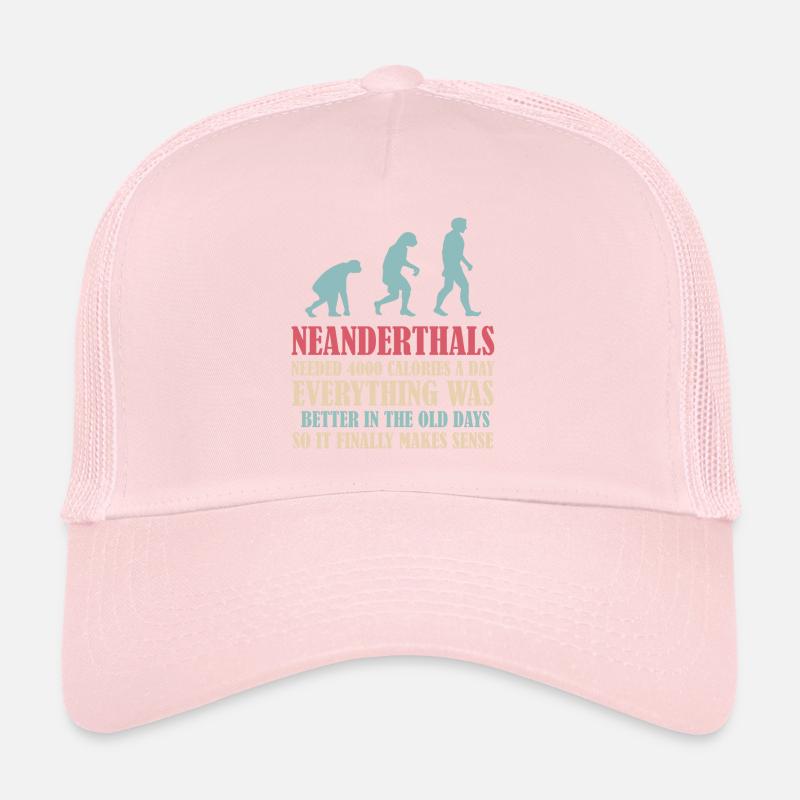 Neanderthal prehistoric primate anthropologist Trucker Cap