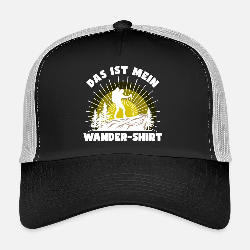 Wandern Statement Bergsteigen Klettern Statement - Trucker Cap - Schwarz/Steingrau