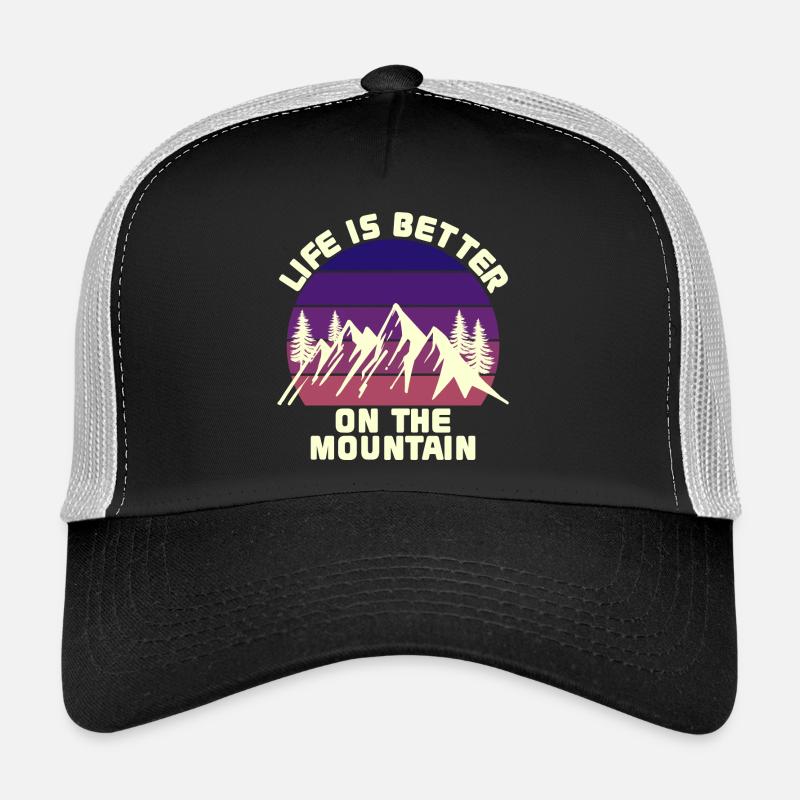 Hiking Peaks Mountains Nature Lovers Statement Trucker Cap