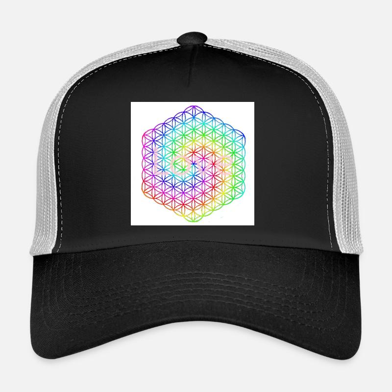 Blume des Lebens - 5. Dimension - Mandala - love Trucker Cap
