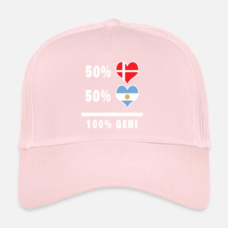 Argentine et Danemark 100% drapeau de génie Casquette trucker 