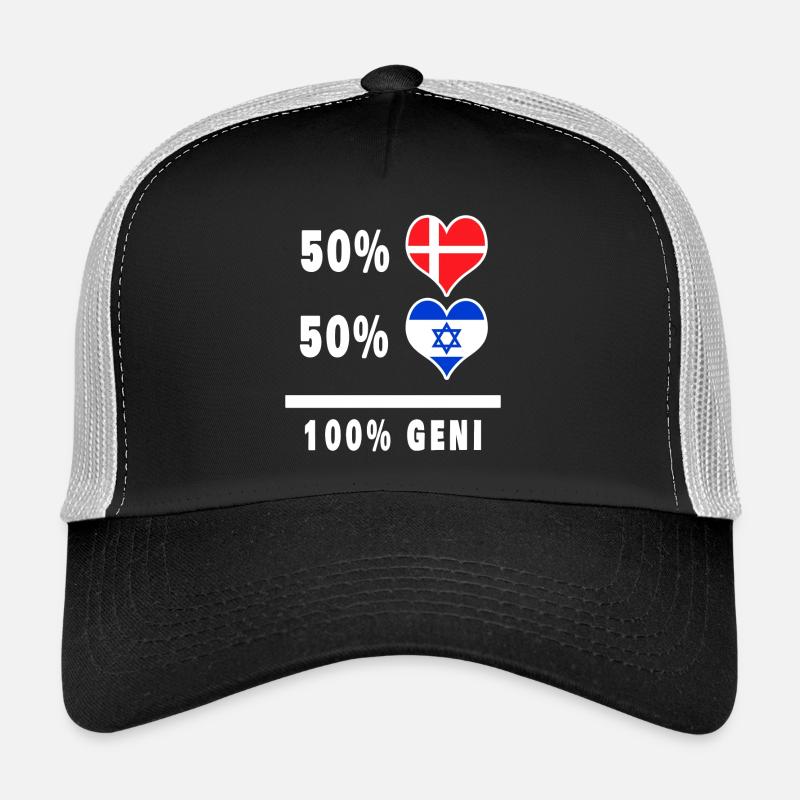 Israël et Danemark 100% drapeau de génie Casquette trucker 
