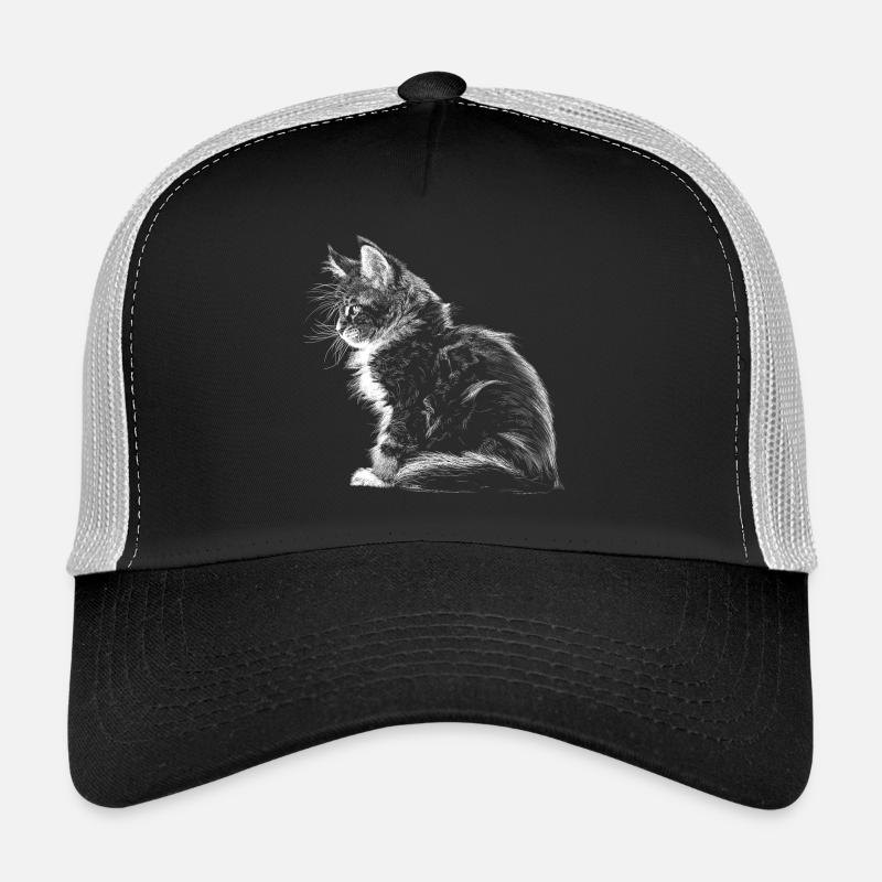 Kätzchen - Trucker Cap - Schwarz/Steingrau