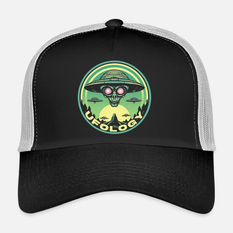 UFOLOGY - Trucker Cap - Schwarz/Steingrau