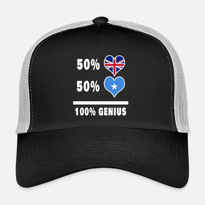 Somalie et Grande-Bretagne 100% Genius Flag Casquette trucker 