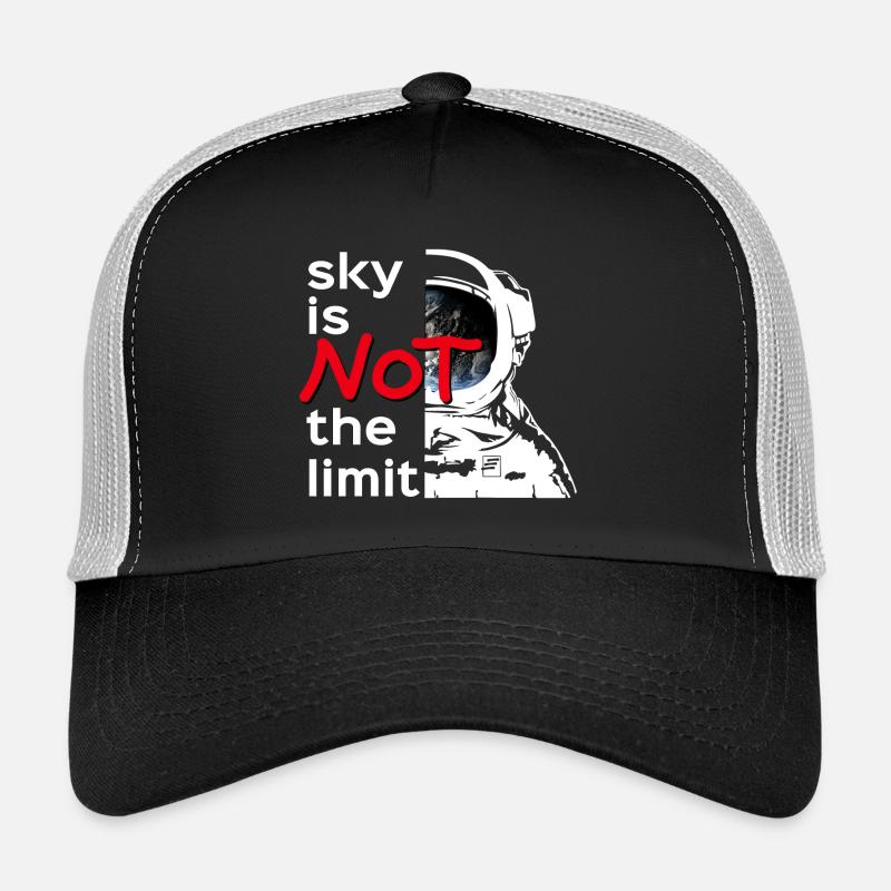 sky is Not the limit white Trucker Cap