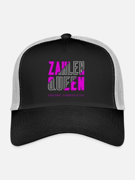 Zahlen Queen - Trucker Cap - Schwarz/Steingrau