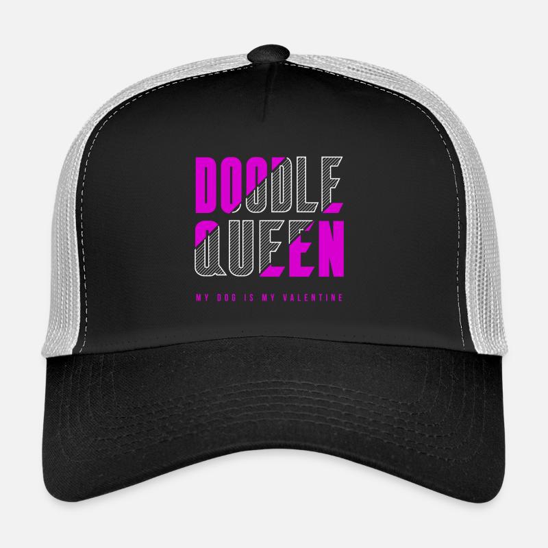 Doodle Königin - Trucker Cap - Schwarz/Steingrau