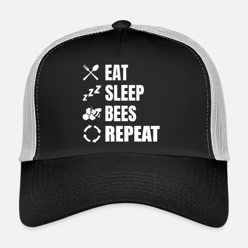 Manger, dormir, apiculturer, répéter Casquette trucker 