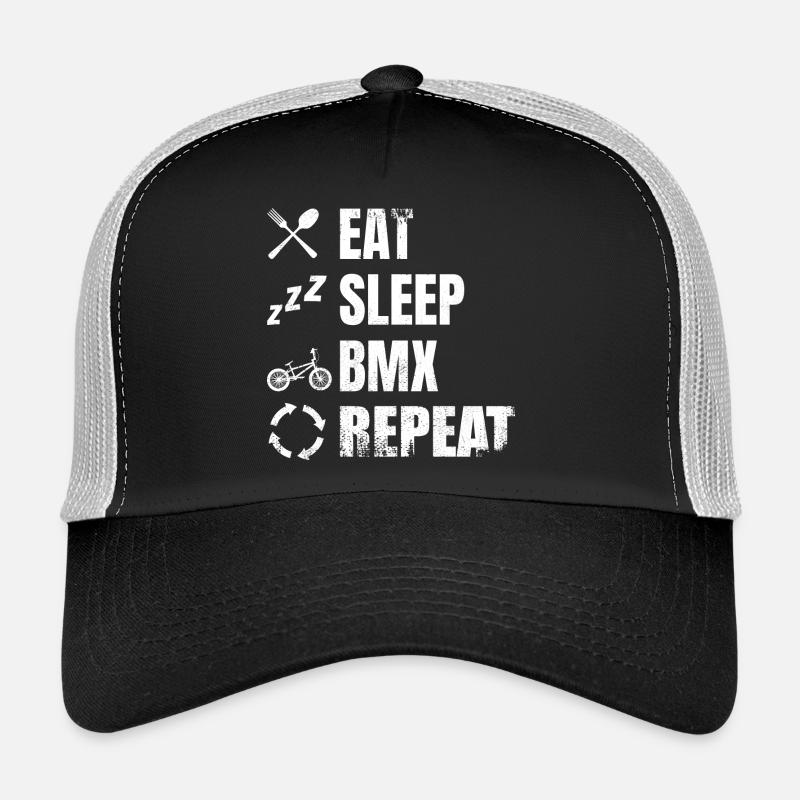 BMX Zeitplan - Trucker Cap - Schwarz/Steingrau