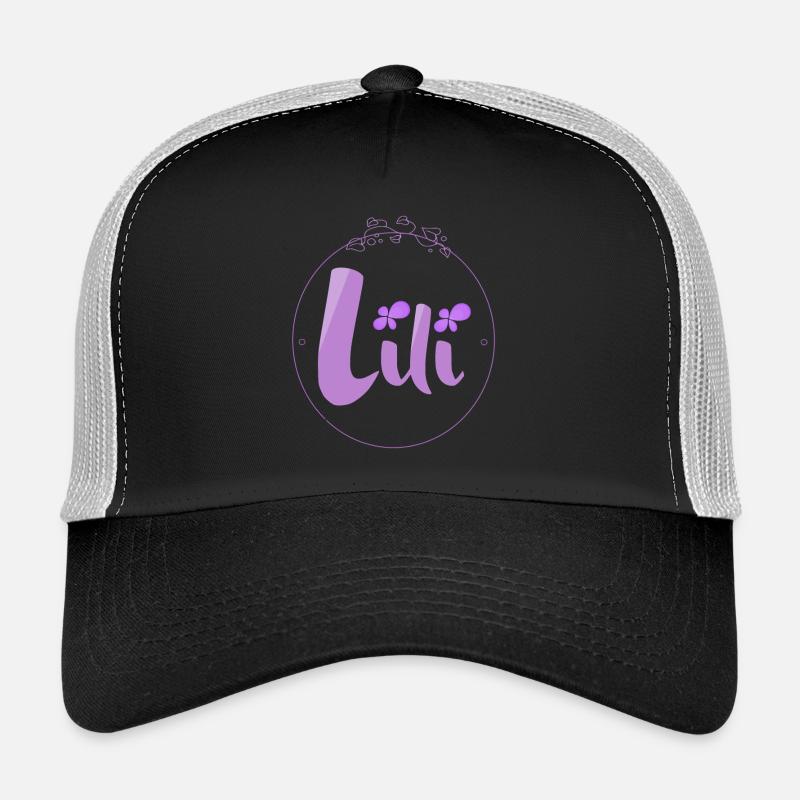 Lili - Trucker Cap - Schwarz/Steingrau