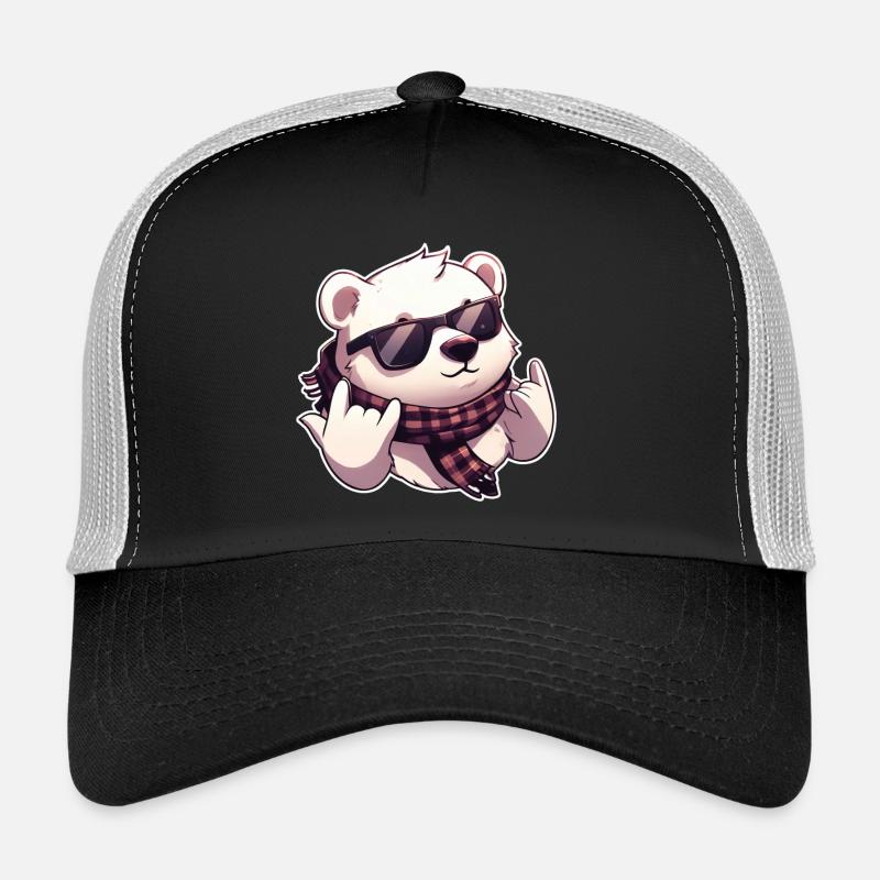 Cooler than your fridge – Polar Bear Edition - Trucker Cap - black/stone grey