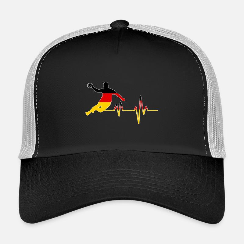 Handball Herzschlag - Trucker Cap - Schwarz/Steingrau