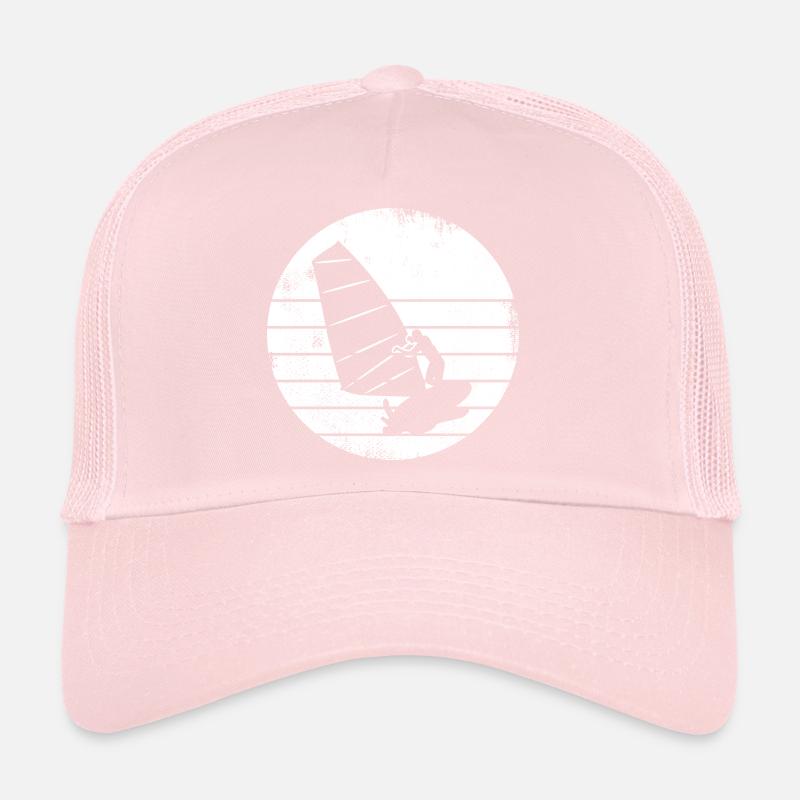 Windsurfer Drawing Trucker Cap