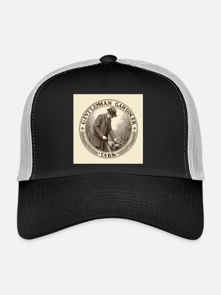 Gentleman Gardener - Trucker Cap - black/stone grey - Front