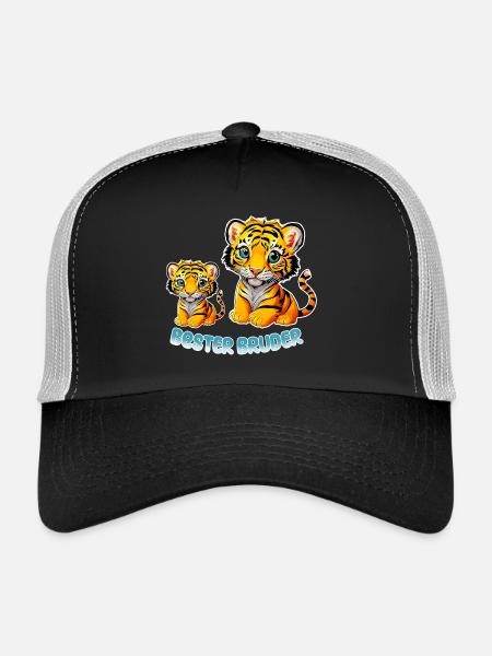 Bester Bruder - Trucker Cap - Schwarz/Steingrau