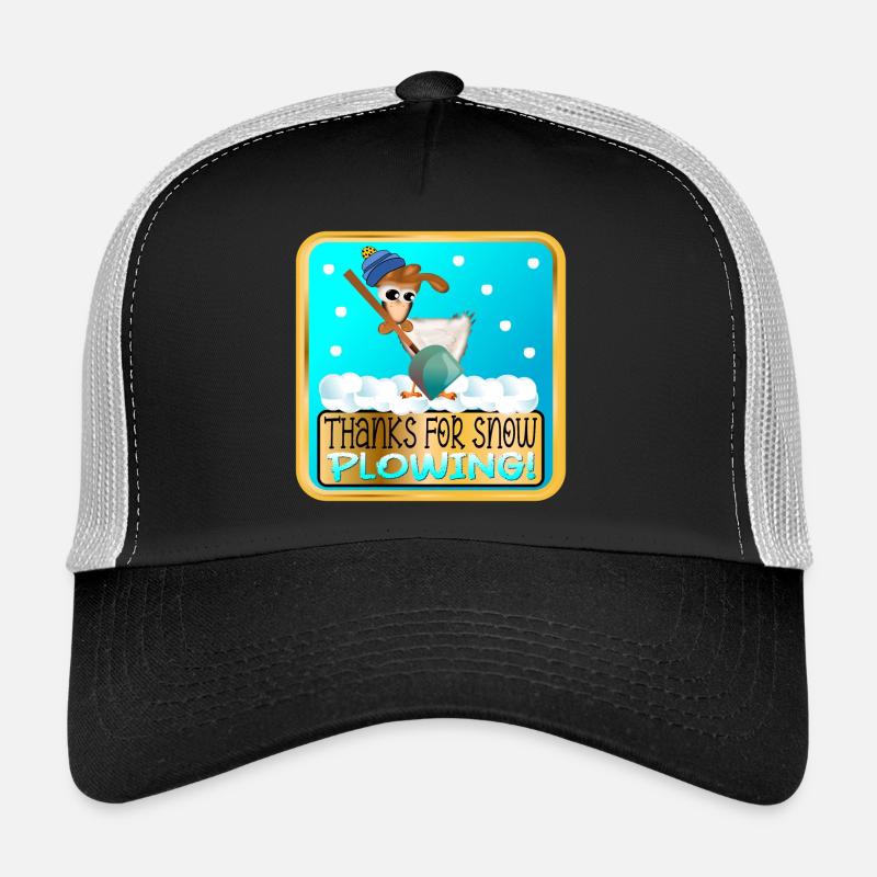WINTER CHICKEN - THANKS FOR SNOW PLOWING Trucker Cap