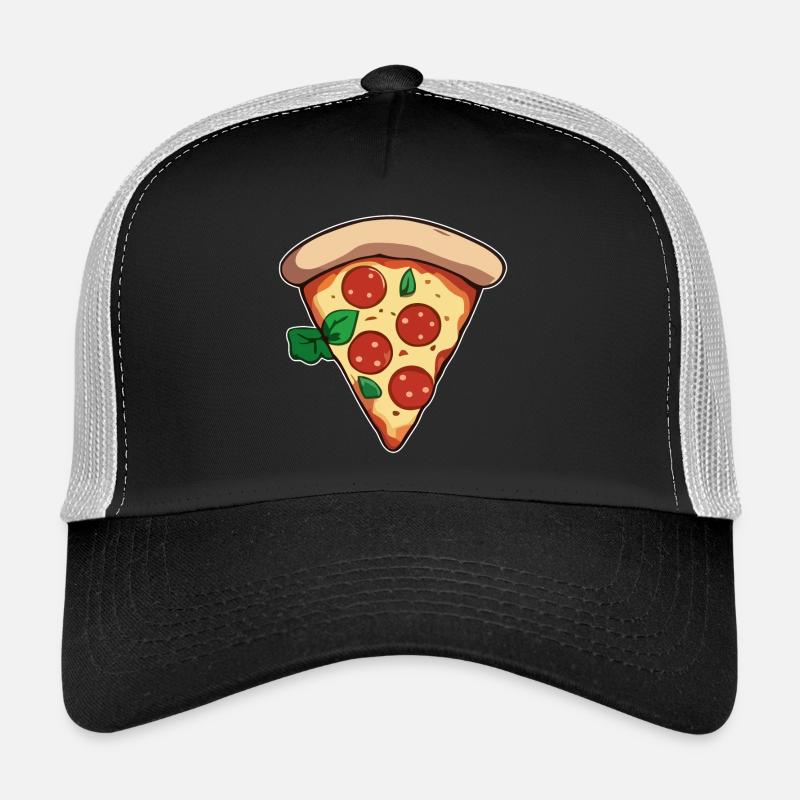 Pizza - Trucker Cap - Schwarz/Steingrau