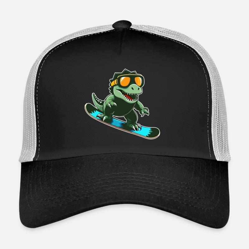 T-Rex Snowboarding - Trucker Cap - Schwarz/Steingrau