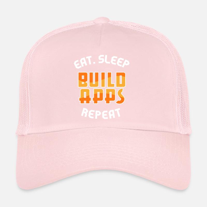 Job App Developer Statement Profession Career Success Trucker Cap