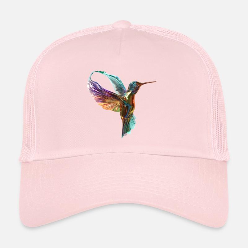 flying chromatic hummingbird Trucker Cap