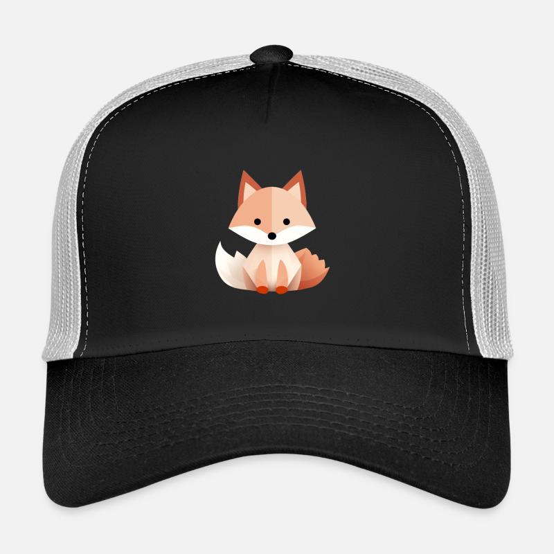 Playful fox with geometric style Trucker Cap