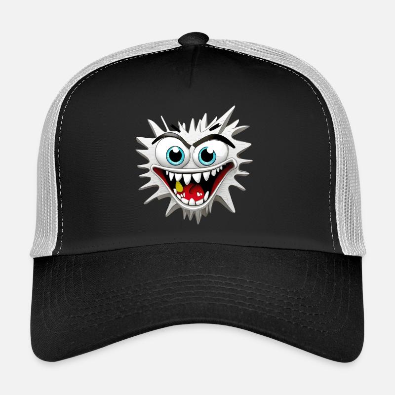 Tête de Monstre Effrayant et Délirant Casquette trucker 