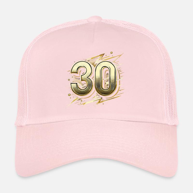 30 ans or Pop Art 30e cadeau d’anniversaire Casquette trucker 