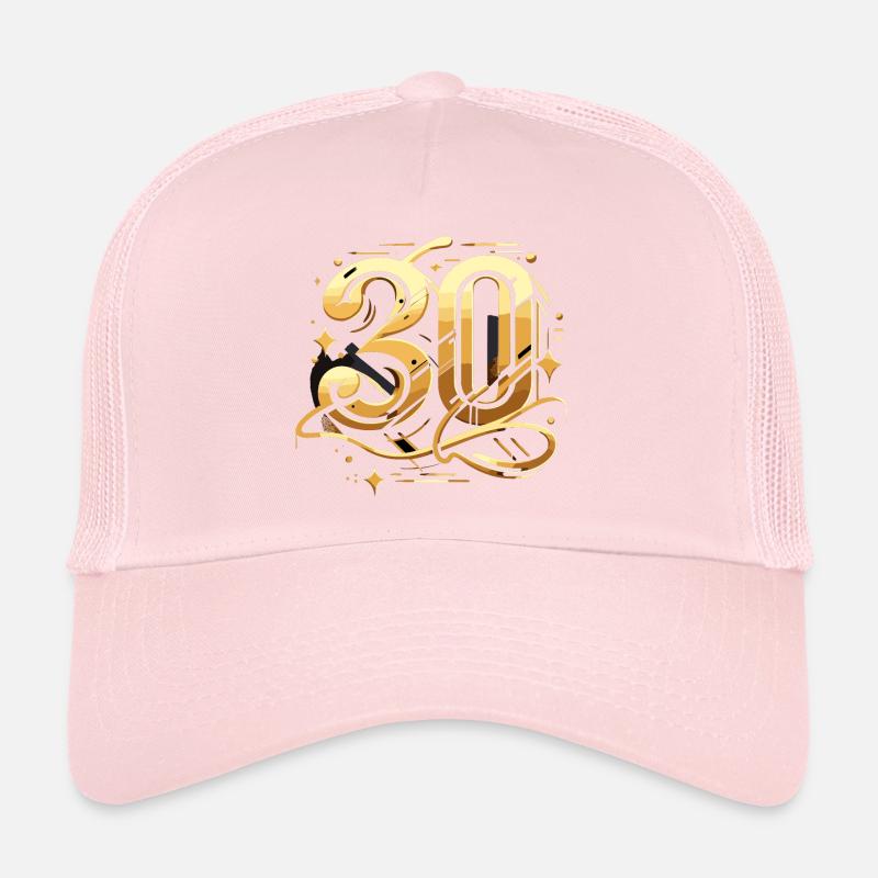 30 ans Gold Graffiti 30e cadeau d’anniversaire Casquette trucker 