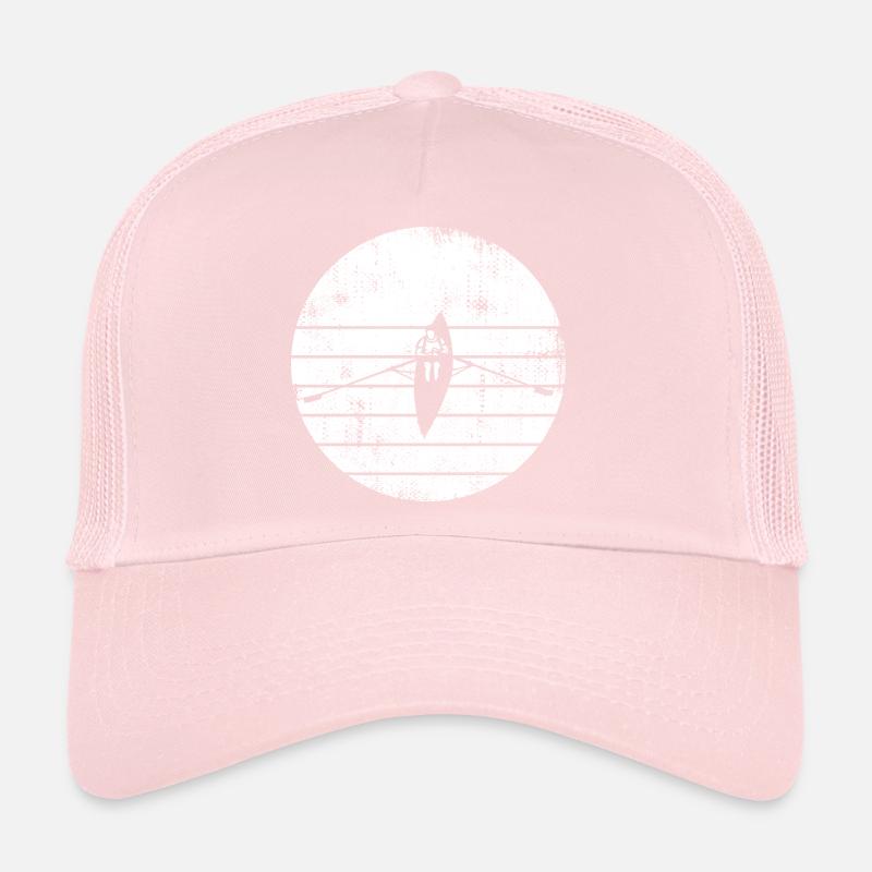 Rowing Boat Drawing Trucker Cap