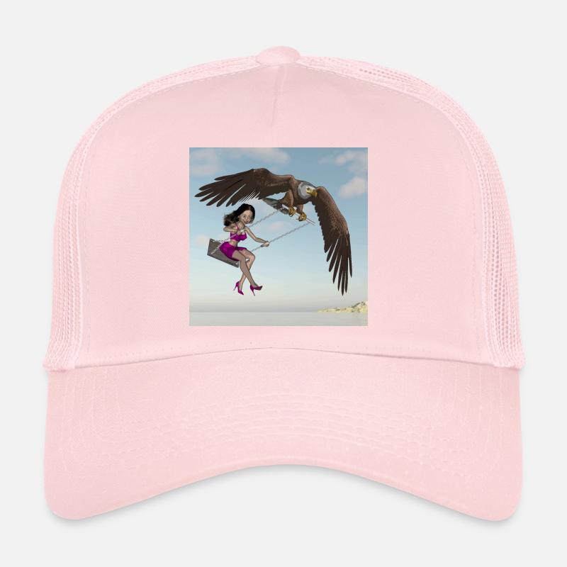 Se balançant dans le ciel. Casquette trucker 
