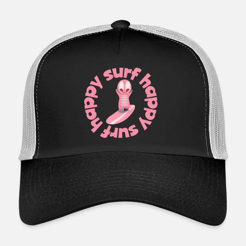 Figurine Kawaii de surf mignonne Casquette trucker 