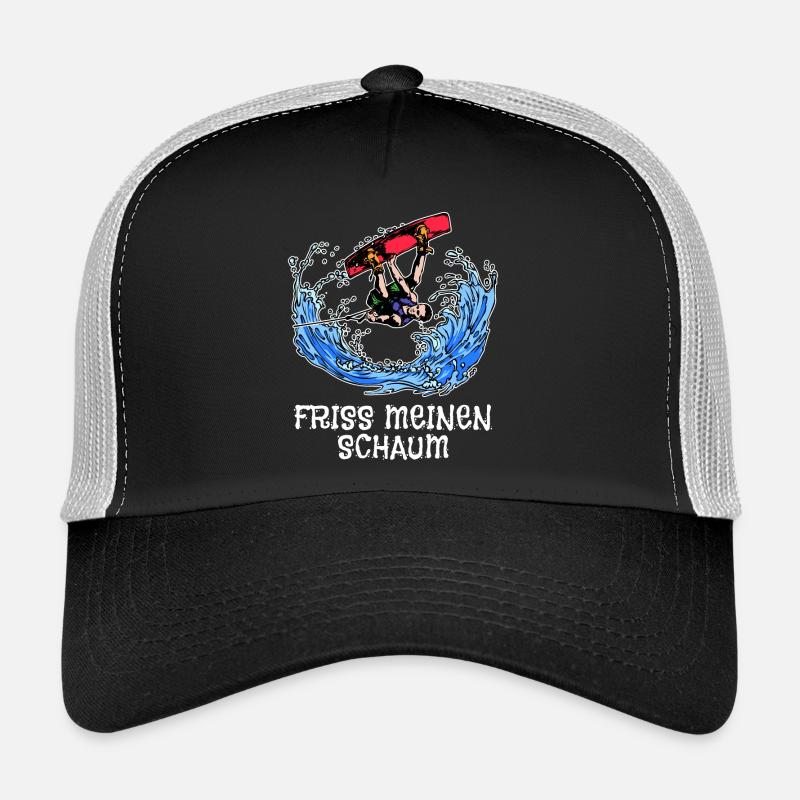 Kitesurfer Surf Déclaration Wakeboard Stunt Vague Casquette trucker 