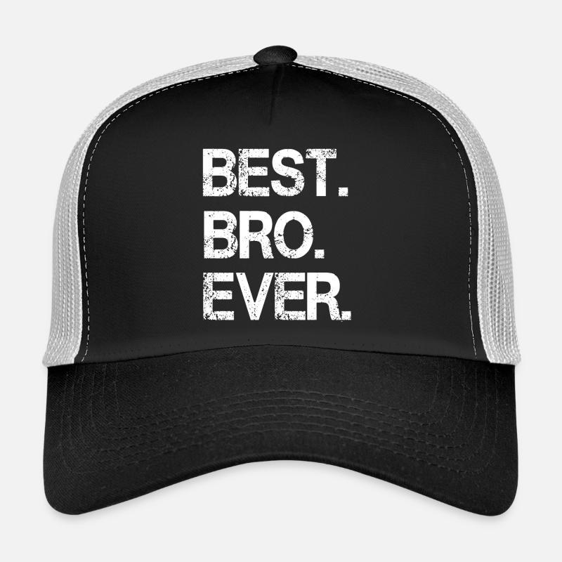 Auffälliges monochromes "Best Bro Ever"-Design Trucker Cap