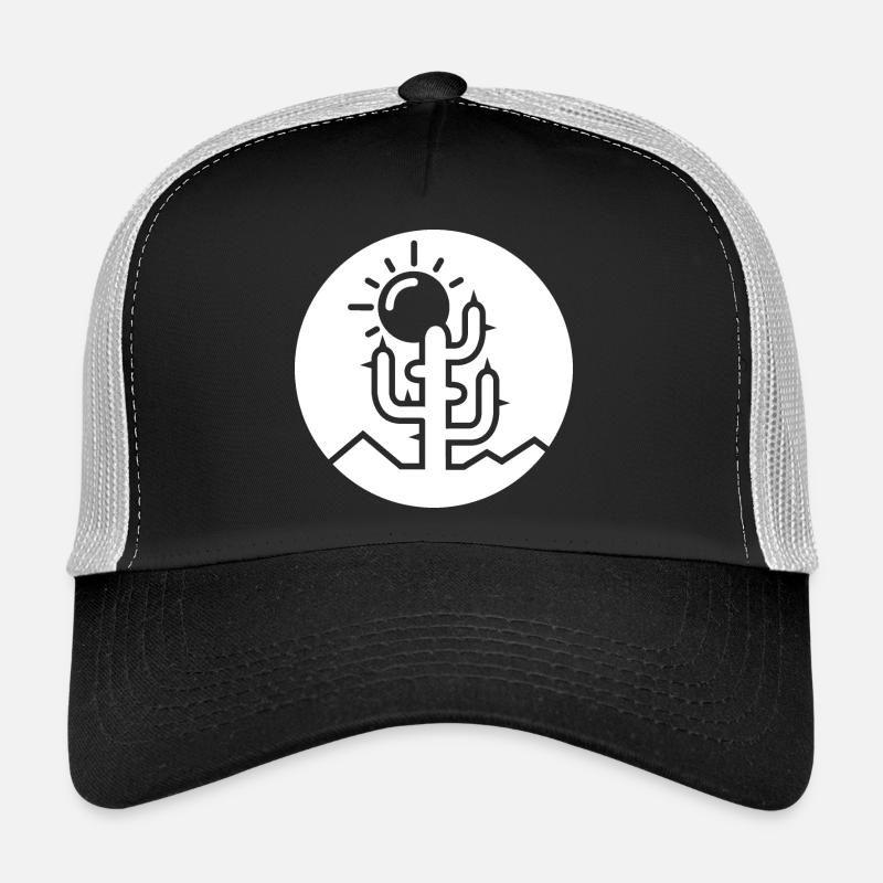 cactus logo desert minimal flat design icon icon Trucker Cap