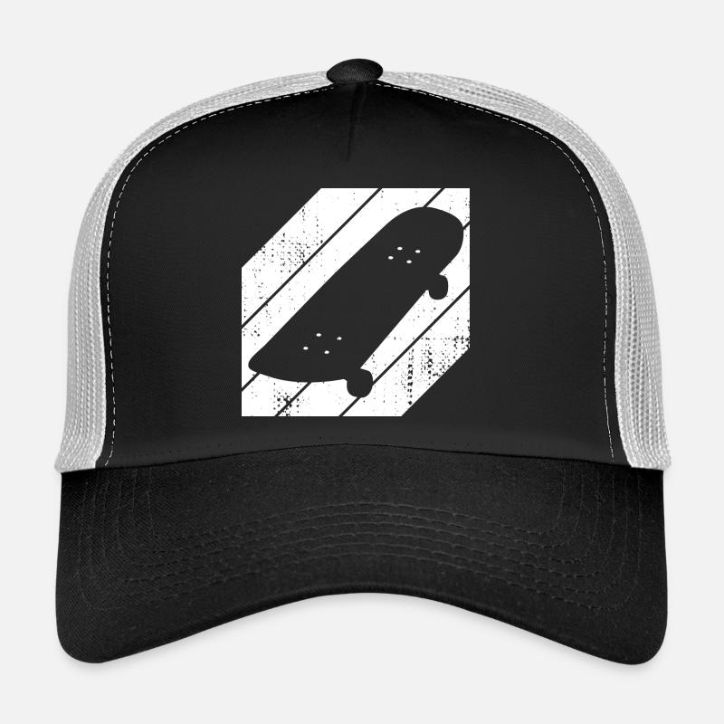 Dessin de planche à roulettes Casquette trucker 