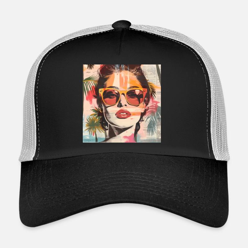 Summer Portrait - Trucker Cap - black/stone grey