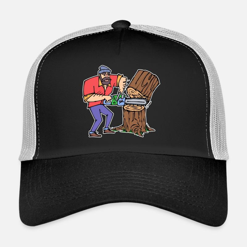 Sciure de bois Sciure de bois Travaux forestiers Bûcherons Foresterie Casquette trucker 