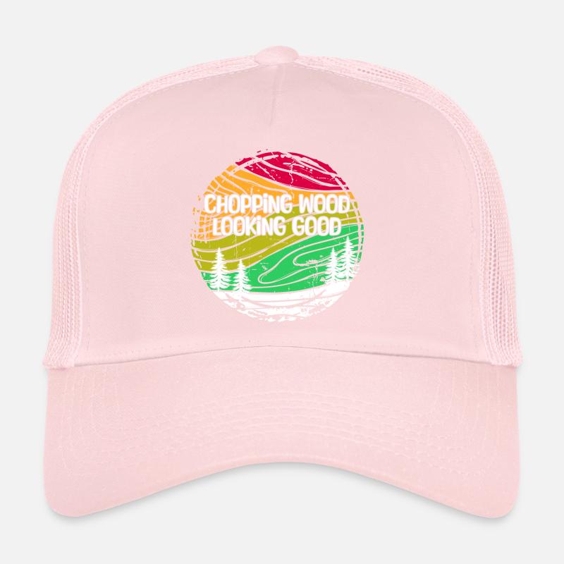 Déclaration en bois hache menuiserie bûcheron scie arbre Casquette trucker 