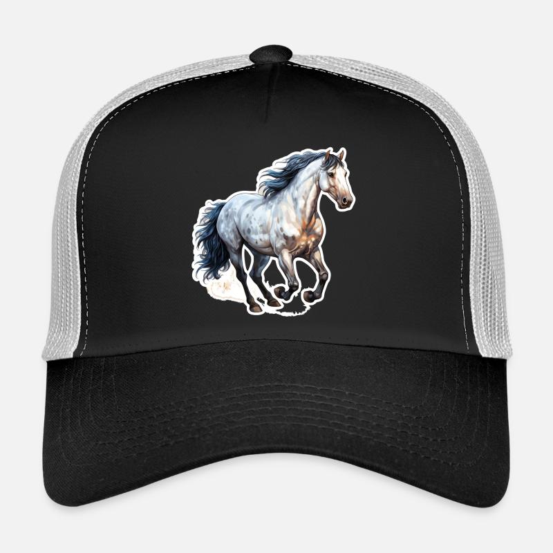 Wildpferd - Trucker Cap - Schwarz/Steingrau
