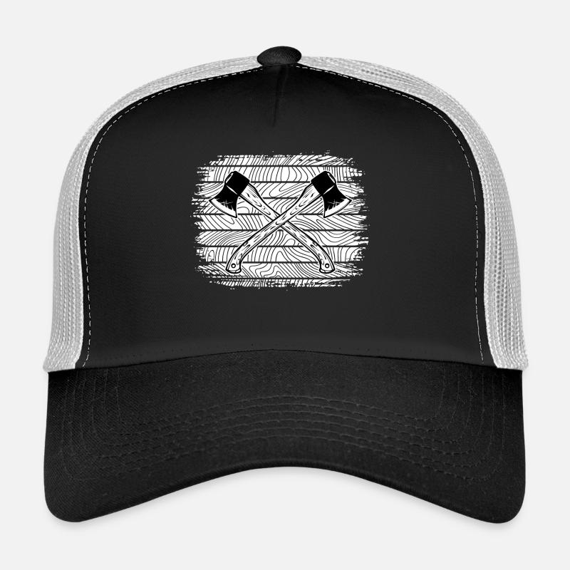 hache, bûcheron, menuiserie, menuiserie, menuiserie, forestier, Casquette trucker 