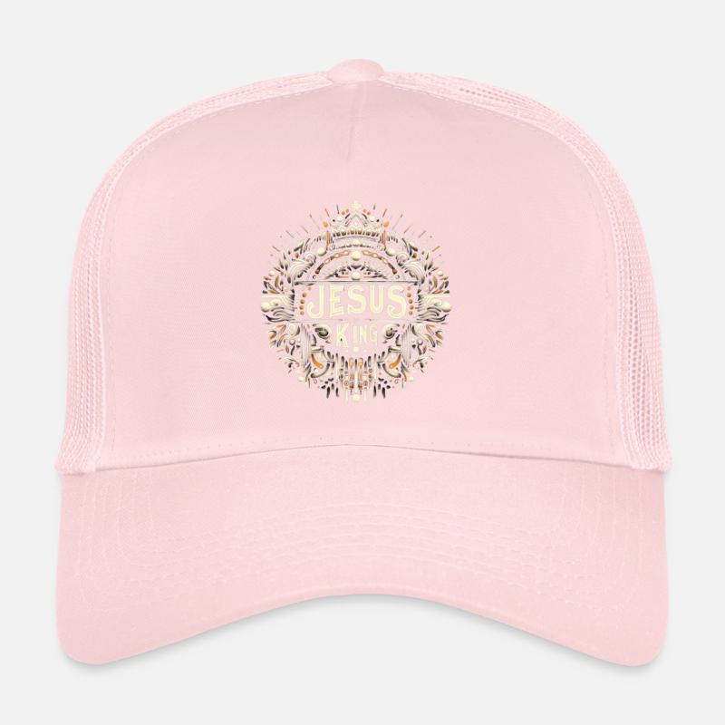 Jesus is King Ornament Tee Trucker Cap